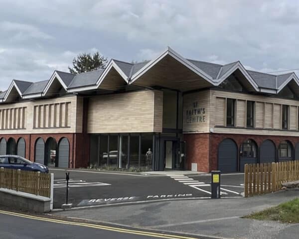 St Faith's, a low energy new build, designed by Hawkes Architecture.