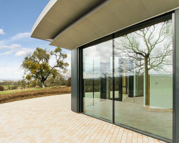 Exterior detail of the windows at Headlands, a Para 55, energy efficient passive house. Another grand design by Hawkes Architecture.