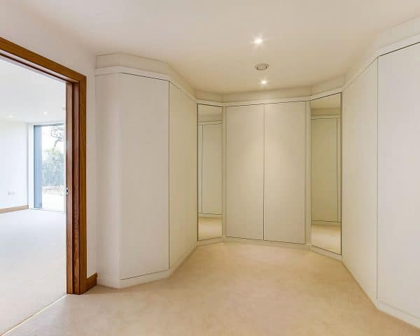 The bedroom at Headlands, a Para 55, energy efficient passive house. Another grand design by Hawkes Architecture.