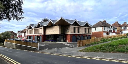 St Faith's Centre, a low energy new build, designed by Hawkes Architecture.