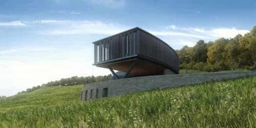 Prospect & Refuge at Lilley Brook, a Para 84, energy efficient passive house. Another grand design by Hawkes Architecture.