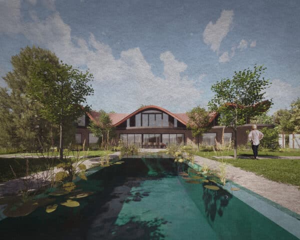 The pool at The Glades, a Para 84 energy efficient passive house. Another grand design by Hawkes Architecture.