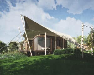 A [latest-paragraph] house in the High Weald National Landscape & adjacent to the Green Belt inspired by the site's former use as a hop field