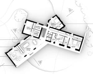 Plan in progress for a new Grand Design in the countryside near Canterbury