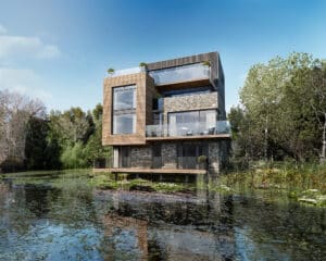 Cotswold Waters. Solarium 3 & 4 type 4 bedrooms, 2,745sq.ft. 255m2 A collection of sustainable, bespoke homes set within their own private nature reserve at Cotswolds Waters. Each home looks onto stunning lake views.